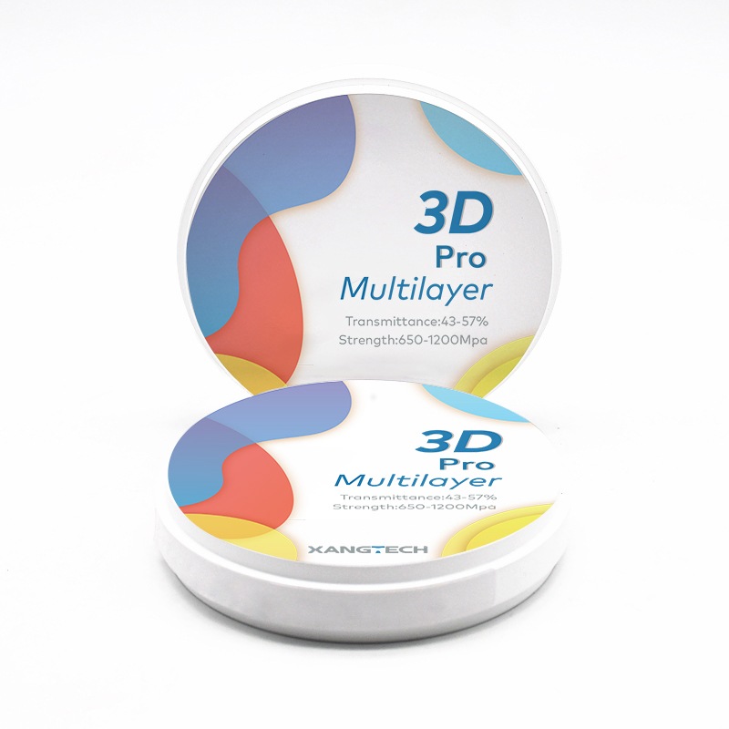 Unshaded 3D Pro Multilayer Zirconia Block 4