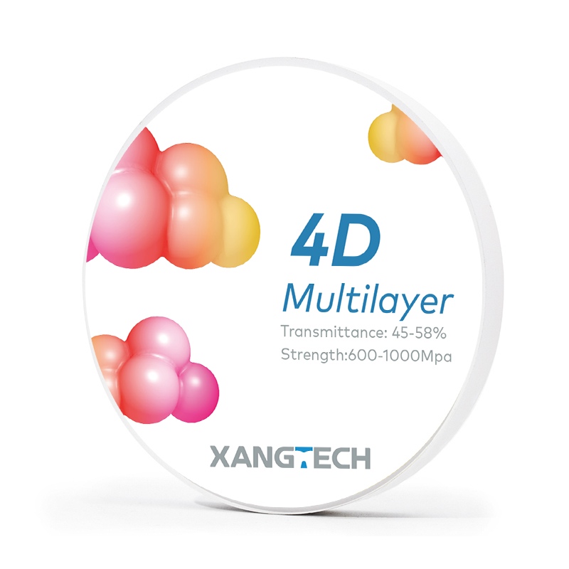 Unshaded 4D Multilayer Zirconia Block