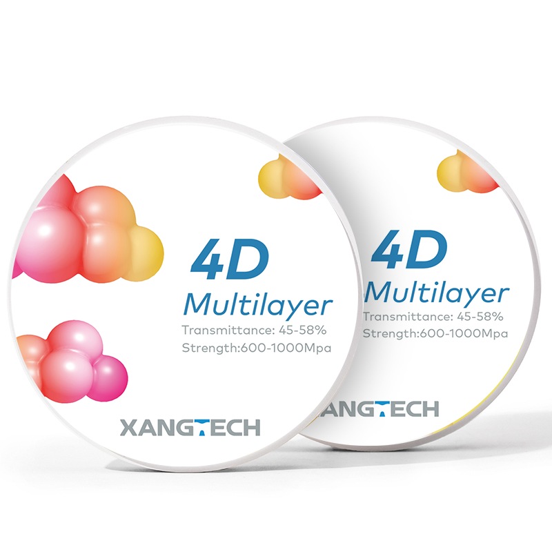 Unshaded 4D Multilayer Zirconia Block two
